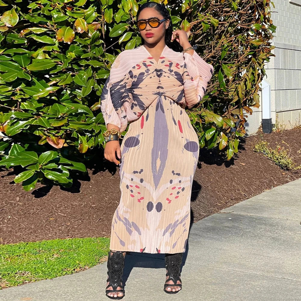African Dresses For Women Spring Autumn Africa Clothing 3/4 Sleeve Dress Sexy V-Neck Perspective Slim Dress Office Lady Party
African Dresses For Women Spring Autumn Africa Clothing 3/4 Sleeve Dress Sexy V-Neck Perspective Slim Dress Office Lady Party