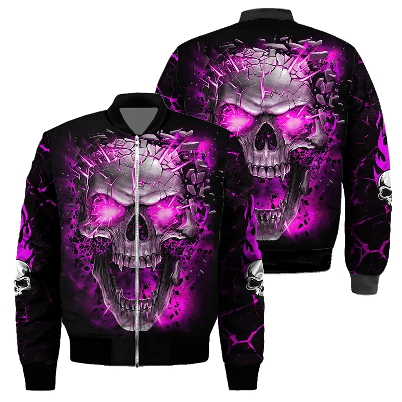 Men's Autumn Winter Jacket Bomber Skull Tattoo Pattern 3D All Over Printed Zipper Jacket Casual Unisex Harajuku Streetwear Tops
Men's Autumn Winter Jacket Bomber Skull Tattoo Pattern 3D All Over Printed Zipper Jacket Casual Unisex Harajuku Streetwear Tops