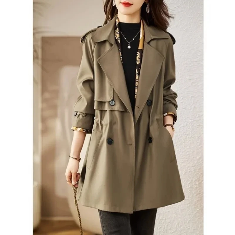 British Suit Collar Trench Coat Women's Clothing 2023 Spring Autumn New Double breasted Windbreaker Coats Khaki Outerwear BC328
British Suit Collar Trench Coat Women's Clothing 2023 Spring Autumn New Double breasted Windbreaker Coats Khaki Outerwear BC328
