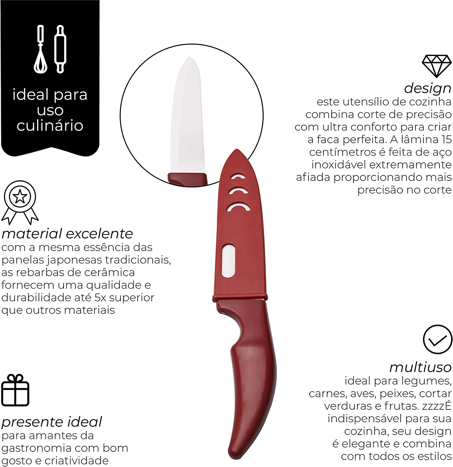 Ceramic Chef Knife Red//Grey Cooking Set Boning Bread Meat Handle Kitchen Knives Accessories
Ceramic Chef Knife Red//Grey Cooking Set Boning Bread Meat Handle Kitchen Knives Accessories