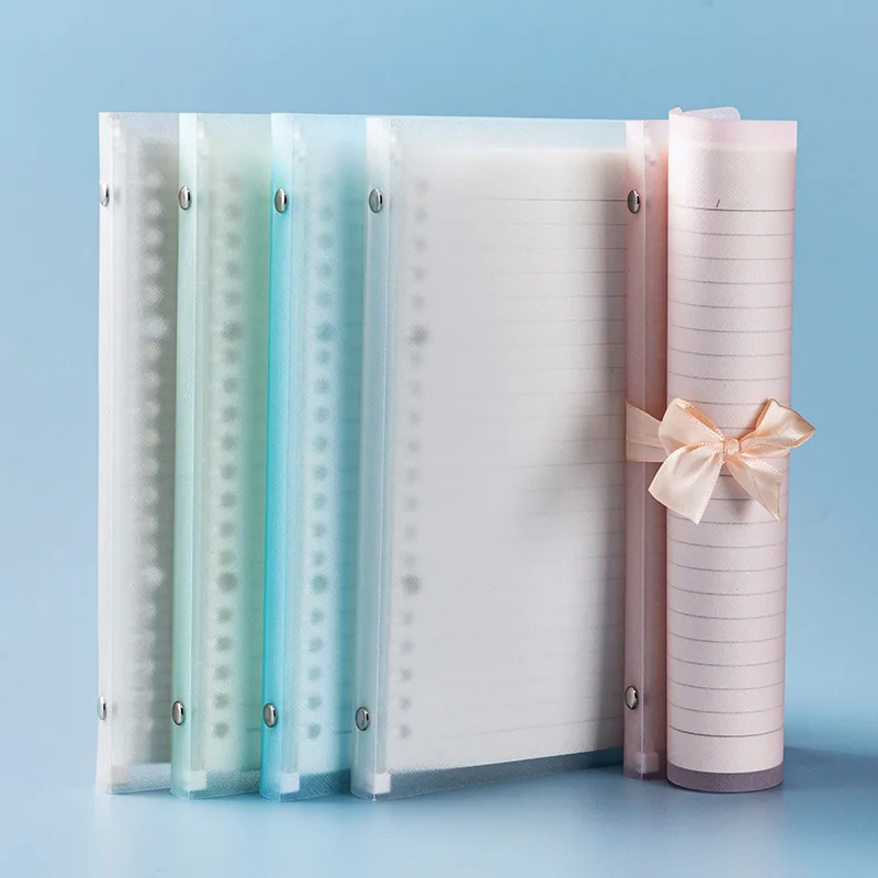 Ultra-thin Translucent Loose-leaf Notebooks Soft Binder Notebook A5 B5 Grid Line Notepad School Office Supplies Stationery
Ultra-thin Translucent Loose-leaf Notebooks Soft Binder Notebook A5 B5 Grid Line Notepad School Office Supplies Stationery
