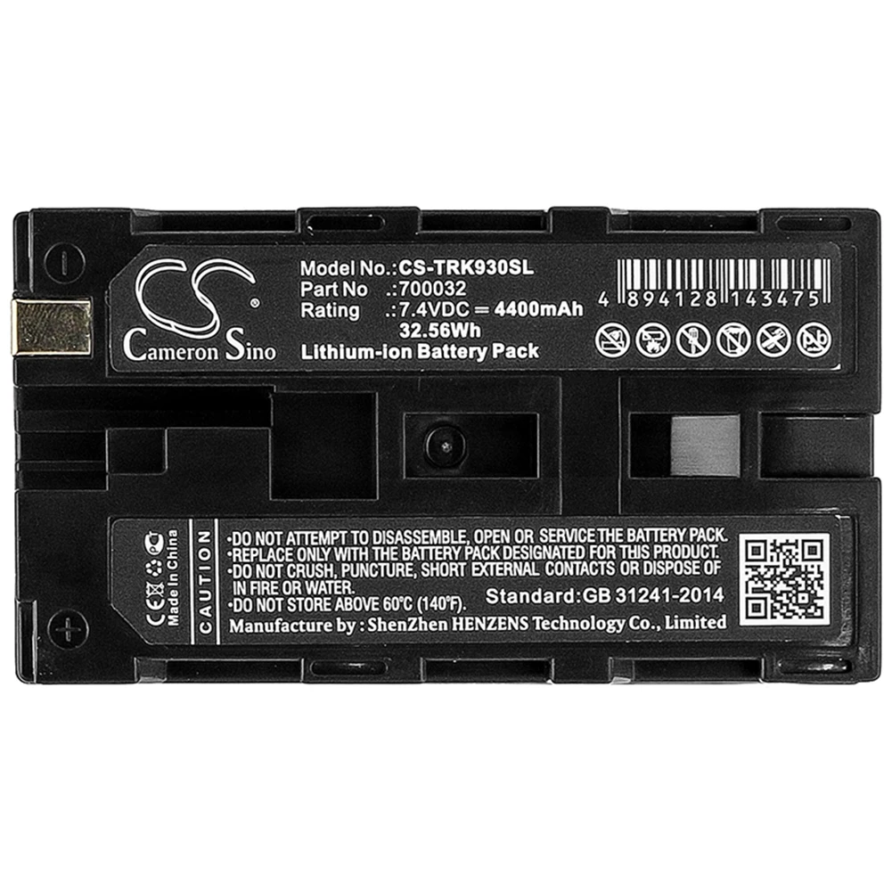 Cameron Sino 4400mA Battery for TSI 8532,AeroTrak 9036-01,AeroTrak 9036-02,AeroTrak 9036-V 700032
Cameron Sino 4400mA Battery for TSI 8532,AeroTrak 9036-01,AeroTrak 9036-02,AeroTrak 9036-V 700032