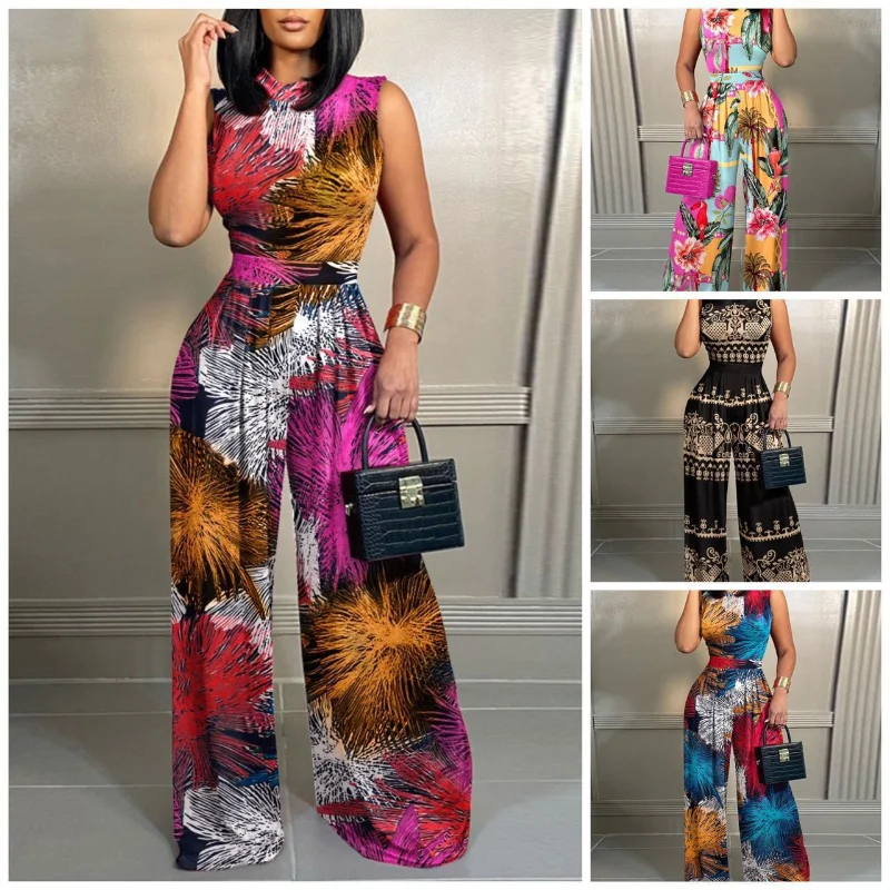 Woman Summer Jumpsuits Fashion Print Sleeveless Jumpsuit Casual Sexy Romper Elegant Streetwear Summer Clothing for Women S-5XL
Woman Summer Jumpsuits Fashion Print Sleeveless Jumpsuit Casual Sexy Romper Elegant Streetwear Summer Clothing for Women S-5XL