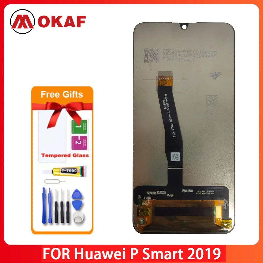 OKANFU New Original 6.21" LCD For Huawei P Smart 2019 POT-LX1 L21 LX3 LCD Display Screen Touch Digitizer Assembly Replacement Pa
OKANFU New Original 6.21" LCD For Huawei P Smart 2019 POT-LX1 L21 LX3 LCD Display Screen Touch Digitizer Assembly Replacement Pa