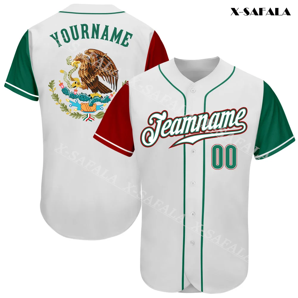Custom Name Mexico Eagle Flag 3D Print Mesh Fiber Baseball Jersey Shirt Top Tee Men Streetwear Short Sleeve V-Neck Sport
Custom Name Mexico Eagle Flag 3D Print Mesh Fiber Baseball Jersey Shirt Top Tee Men Streetwear Short Sleeve V-Neck Sport