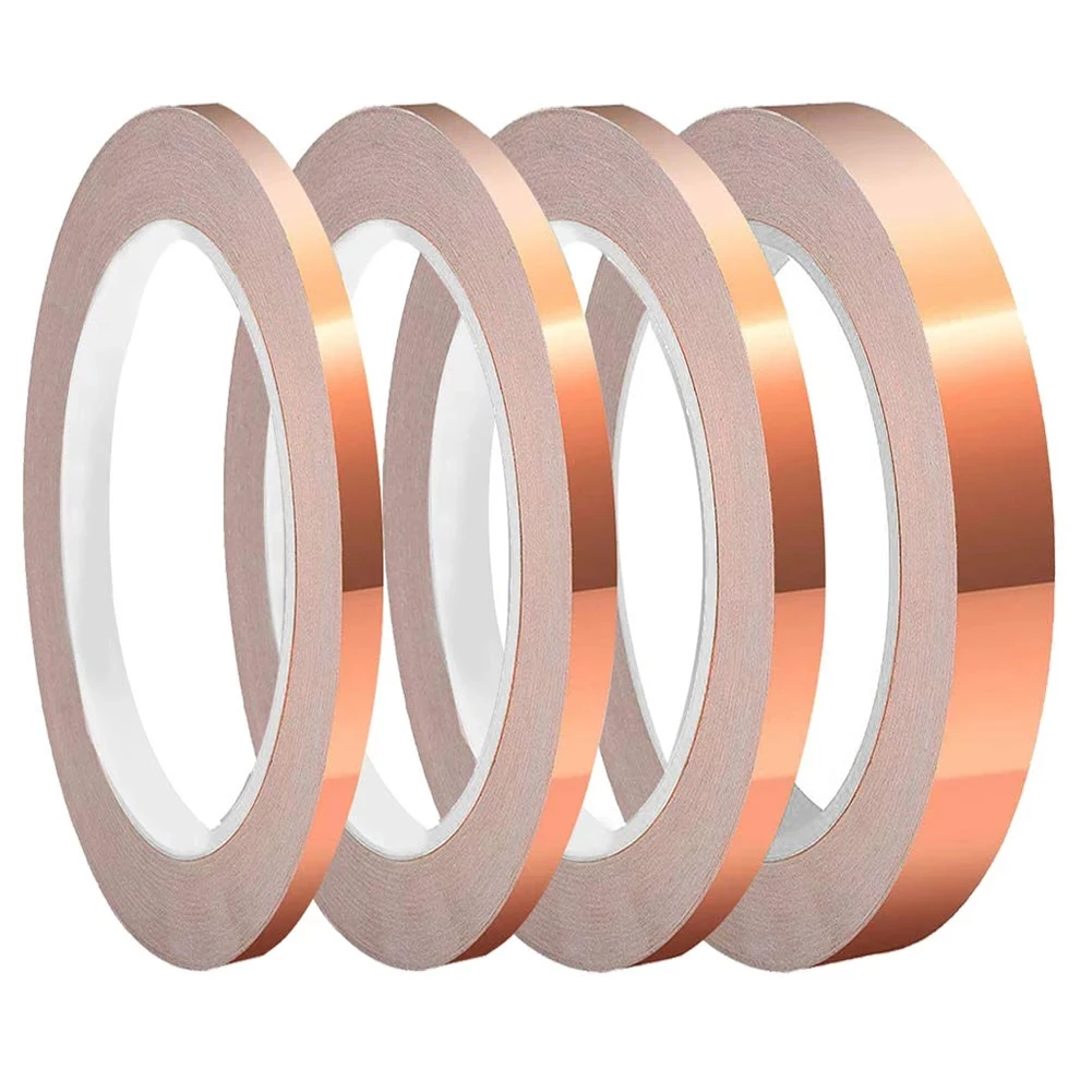 50M Adhesive Copper Foil Tape Single Side EMI Shielding Conduction High Temperature Resistant Radiation Heat Dissipation 12-50mm
50M Adhesive Copper Foil Tape Single Side EMI Shielding Conduction High Temperature Resistant Radiation Heat Dissipation 12-50mm