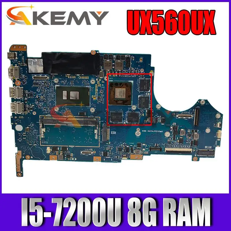 Материнская плата UX560UX i5-7200 8 Гб RAM для Asus Q524U Q524UQ UX560U UX560UX, материнская плата ноутбука UX560UX, тест материнской платы UX560UX 100% ОК
Материнская плата UX560UX i5-7200 8 Гб RAM для Asus Q524U Q524UQ UX560U UX560UX, материнская плата ноутбука UX560UX, тест материнской платы UX560UX 100% ОК