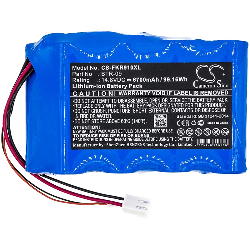 Generic 6700mA Battery for Fujikura FSM-601S,FSM-602S,FSM-61S,FSM-62S,FSM-702R BTR-09
Generic 6700mA Battery for Fujikura FSM-601S,FSM-602S,FSM-61S,FSM-62S,FSM-702R BTR-09