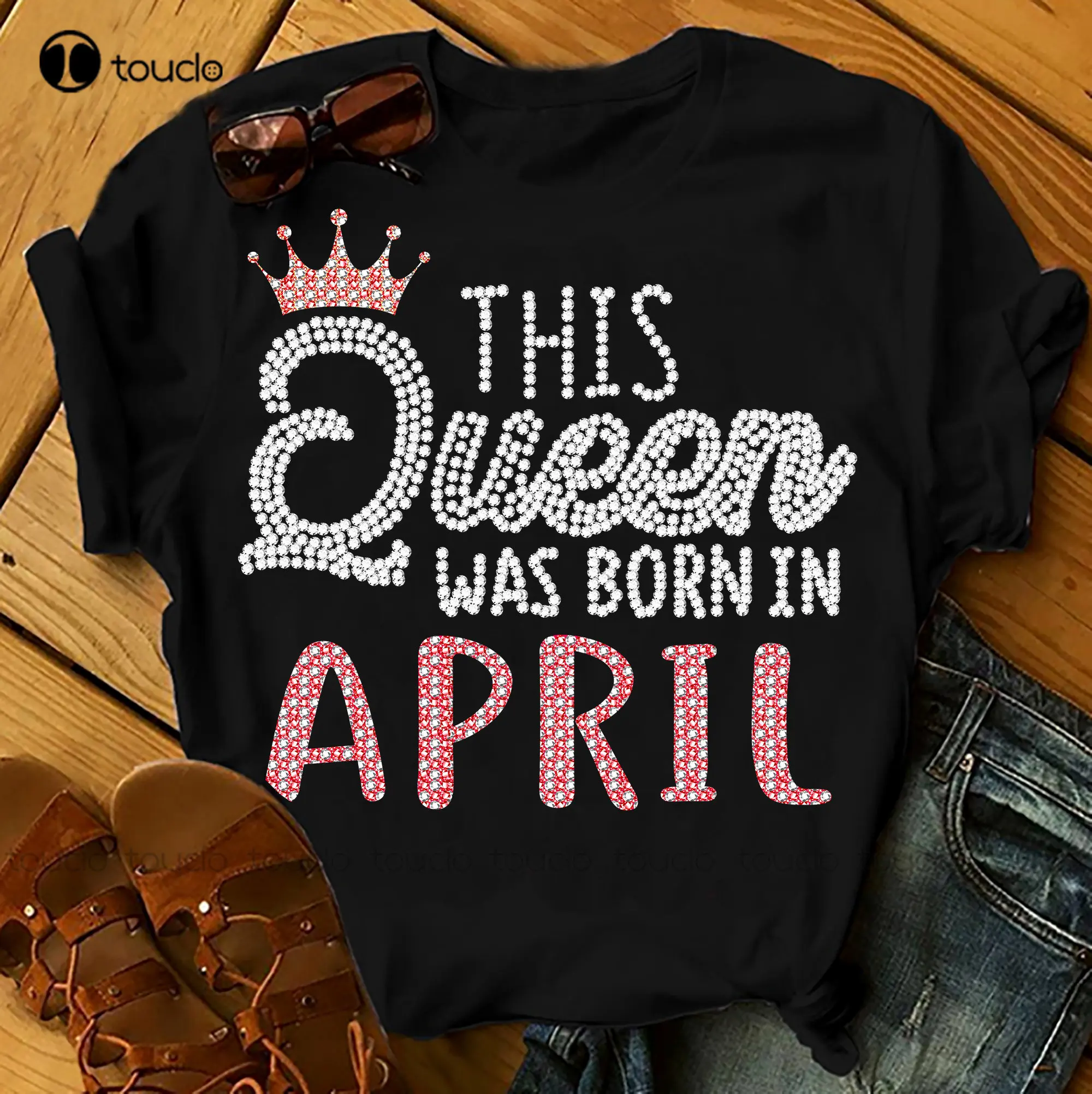This Queen Was Born In April Shirts Women Birthday T Shirts Summer Tops Beach T Shirts Fishing Shirts Xs-5Xl Breathable Cotton 
This Queen Was Born In April Shirts Women Birthday T Shirts Summer Tops Beach T Shirts Fishing Shirts Xs-5Xl Breathable Cotton