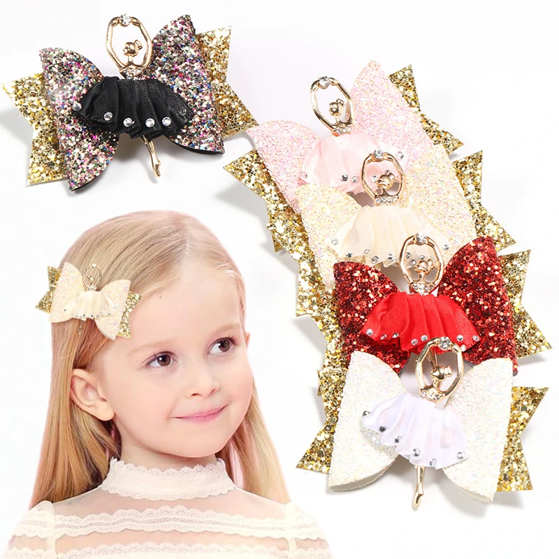 Super Adorable Ballet Girl Hairpin Glitter Leather Hair Clip Children Hair Accessories Rhinestone Bows Kids Headwear Hair Pin
Super Adorable Ballet Girl Hairpin Glitter Leather Hair Clip Children Hair Accessories Rhinestone Bows Kids Headwear Hair Pin
