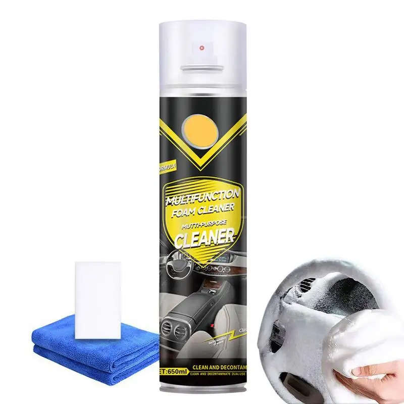 Car Interior Foam Cleaner 21oz Car Interior Cleaning Agent Refurbishment Cleaning Spray Strong Decontamination For Car Seat
Car Interior Foam Cleaner 21oz Car Interior Cleaning Agent Refurbishment Cleaning Spray Strong Decontamination For Car Seat