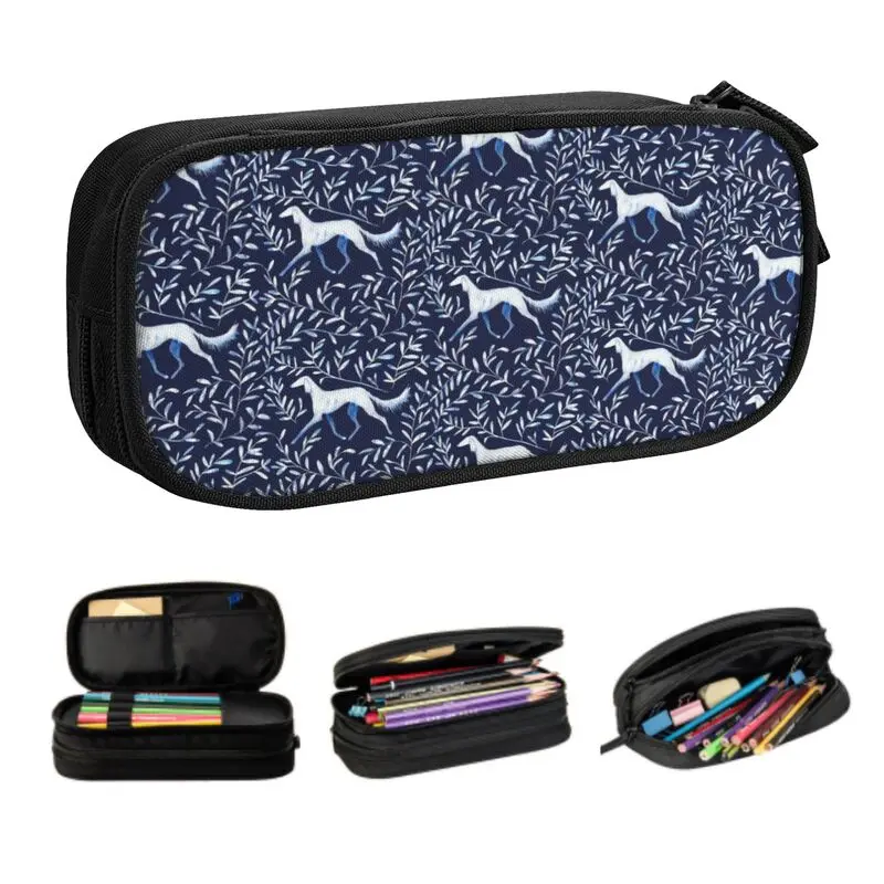 Customized Saluki Greyhound Cute Pencil Case Girls Boys Large Capacity Whippet Sighthound Dog Pencil Box School Supplies
Customized Saluki Greyhound Cute Pencil Case Girls Boys Large Capacity Whippet Sighthound Dog Pencil Box School Supplies