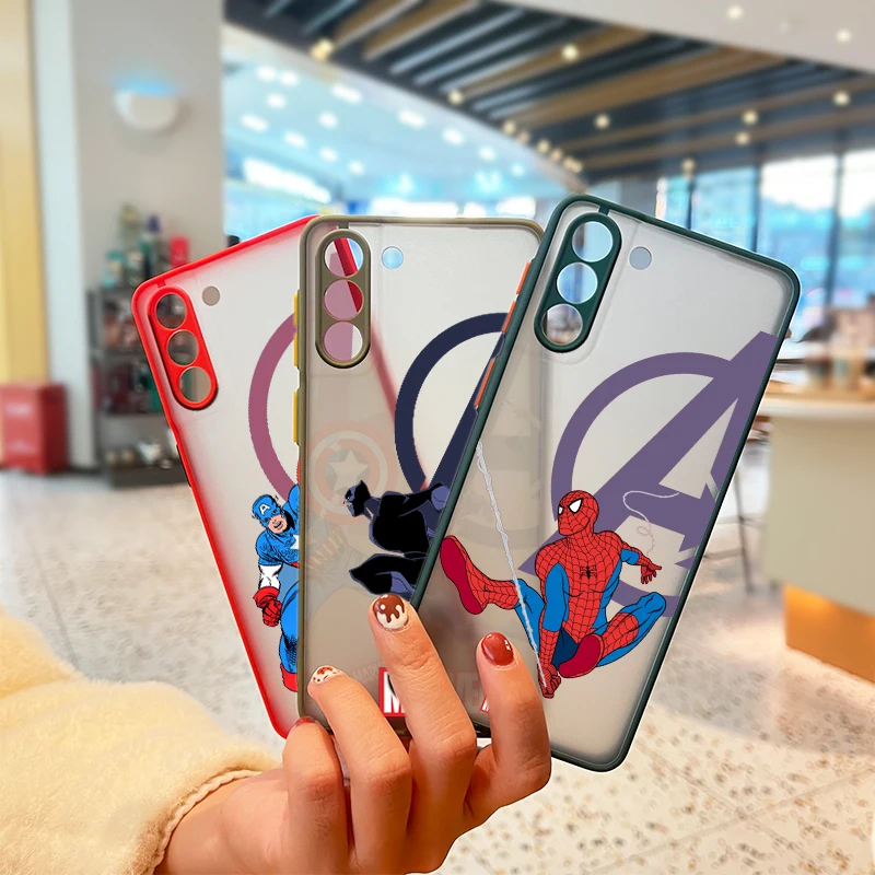 Avengers Marvel Hero Cool For Samsung Galaxy S22 S21 Ultra S20 FE Lite S10 S9 S8 Plus 5G Frosted Translucent Phone Case Cover
Avengers Marvel Hero Cool For Samsung Galaxy S22 S21 Ultra S20 FE Lite S10 S9 S8 Plus 5G Frosted Translucent Phone Case Cover