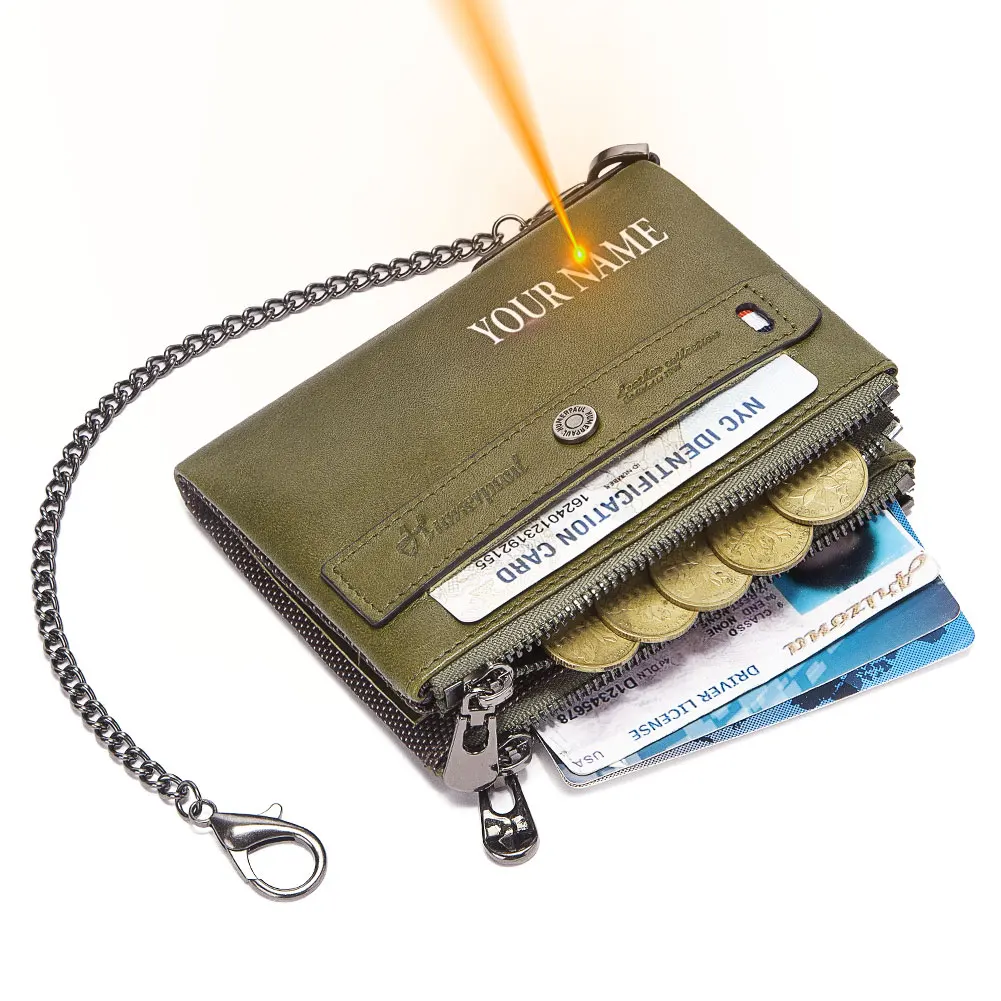 New Short Genuine Leather Women Wallet Lightweight Travel Purse RFID Blocking Credit Card Holder For Men With Anti-theft Chain
New Short Genuine Leather Women Wallet Lightweight Travel Purse RFID Blocking Credit Card Holder For Men With Anti-theft Chain