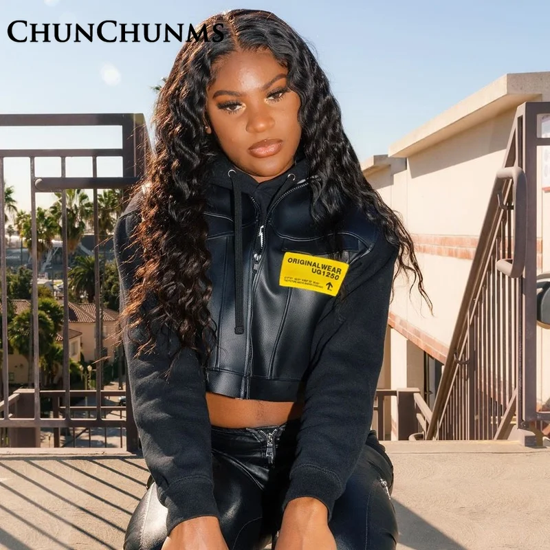 Pu Leather Sleeveless Vest Waistcoat Motorcycle Jacket Patch Women Casual Crop Top Sexy Sleeveless Coat 2022 Y2k Black Clothing
Pu Leather Sleeveless Vest Waistcoat Motorcycle Jacket Patch Women Casual Crop Top Sexy Sleeveless Coat 2022 Y2k Black Clothing