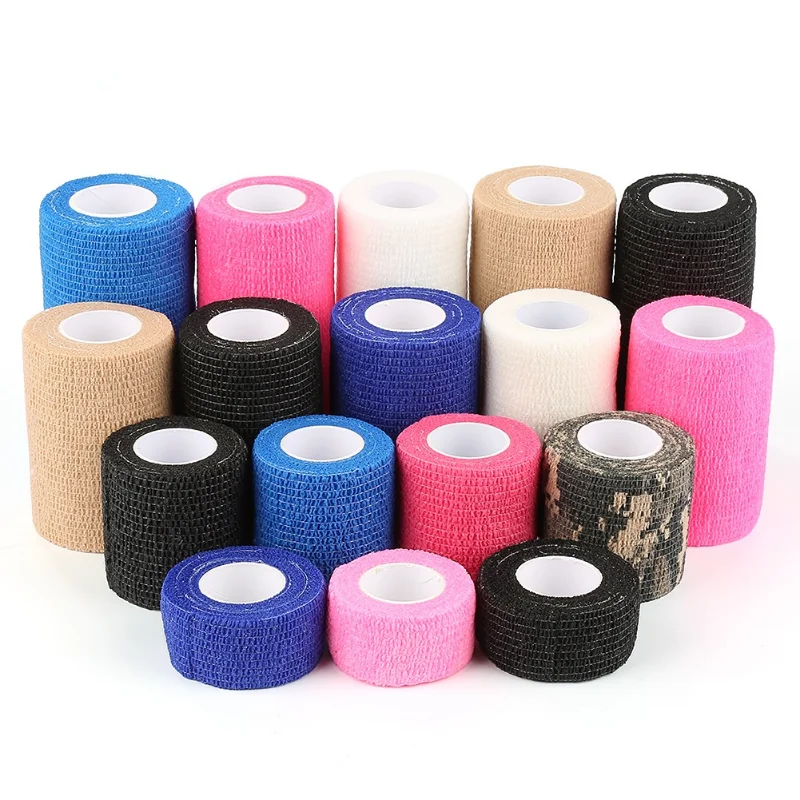 

4.8m Colorful Sport Self Adhesive Elastic Bandage Wrap Tape Elastoplast For Knee Support Pads Finger Ankle Palm Shoulder