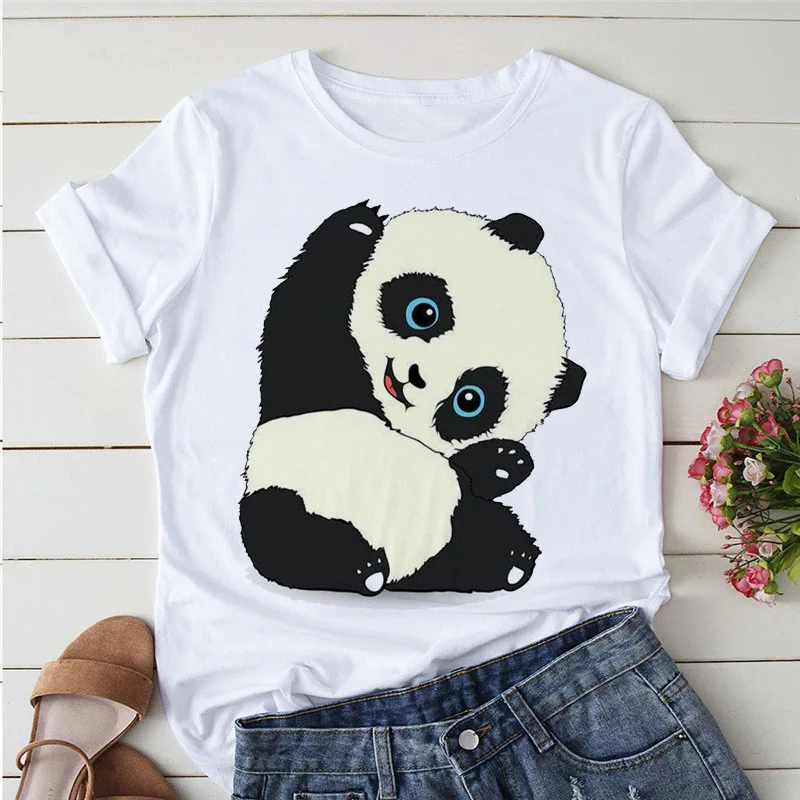 Women tshirt Fashion tops Cartoon Stretching panda 90s Clothes Print T shirt Short Sleeve Summer White T-shirt Female Tee shirt
Women tshirt Fashion tops Cartoon Stretching panda 90s Clothes Print T shirt Short Sleeve Summer White T-shirt Female Tee shirt