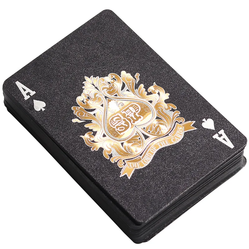 Set For Poker Black Gold Plastic PVC Texas Special Brand Tuhao Waterproof Washable
Set For Poker Black Gold Plastic PVC Texas Special Brand Tuhao Waterproof Washable