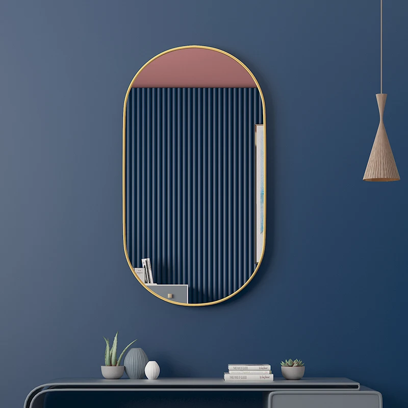 Irregular Bathroom Mirror Shower Full Length Oval Magnifying Mirror Aesthetic Cosmetic Miroir Salle De Bain Home Improvement
Irregular Bathroom Mirror Shower Full Length Oval Magnifying Mirror Aesthetic Cosmetic Miroir Salle De Bain Home Improvement