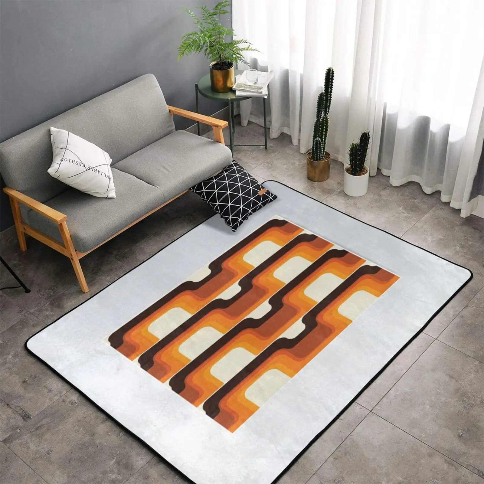 Mid-Century Modern Meets 1970S Orange 1548 Carpets For Living Room Door Mat Tablecloth Mat Bedside Tatami Floor Mat Lounge Rug 
Mid-Century Modern Meets 1970S Orange 1548 Carpets For Living Room Door Mat Tablecloth Mat Bedside Tatami Floor Mat Lounge Rug
