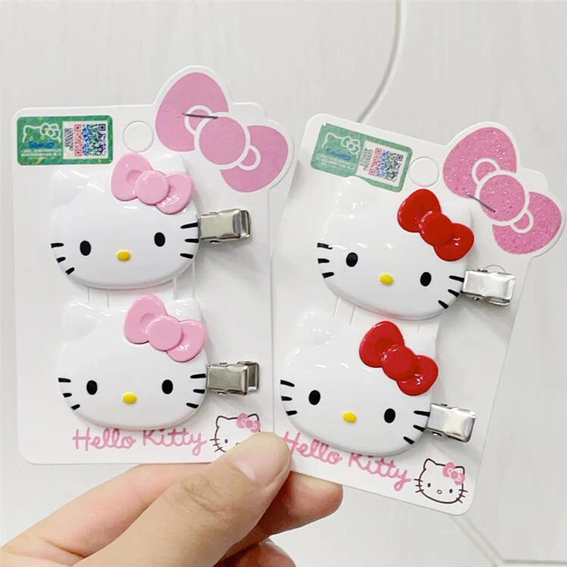 

Kawaii Sanrio Hairpin Headrope Scrunchies Girl Ornaments Hello Kittys Anime Hair Circle Cartoon Headdress Hair Accessories Gift