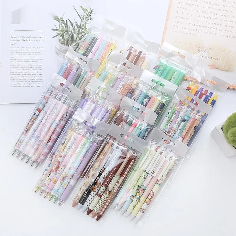 48/96pcs Kawaii Gel Pen School Supplies Cartoon Press Ballpoint Pens Students Cute Writing 0.5mm Black Refill Office Stationery
48/96pcs Kawaii Gel Pen School Supplies Cartoon Press Ballpoint Pens Students Cute Writing 0.5mm Black Refill Office Stationery