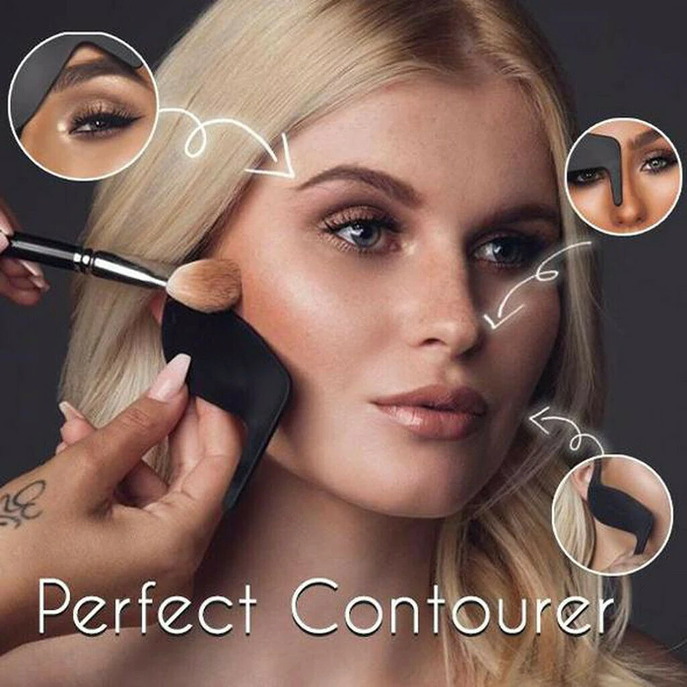 Perfect Contour Curve Stencil Makeup Tools Eyebrow Shaper Eyeliner Card Face Cheek Nose Makeup Model Beauty Make Up Accessories
Perfect Contour Curve Stencil Makeup Tools Eyebrow Shaper Eyeliner Card Face Cheek Nose Makeup Model Beauty Make Up Accessories