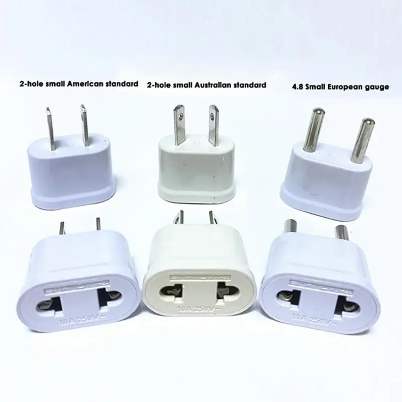 1 Pcs 4.0/4.8mm EU Plug Adapter EU US Israel To Euro KR BR Brazil Plug Converter American Travel Power Adapter Plug Socket
1 Pcs 4.0/4.8mm EU Plug Adapter EU US Israel To Euro KR BR Brazil Plug Converter American Travel Power Adapter Plug Socket