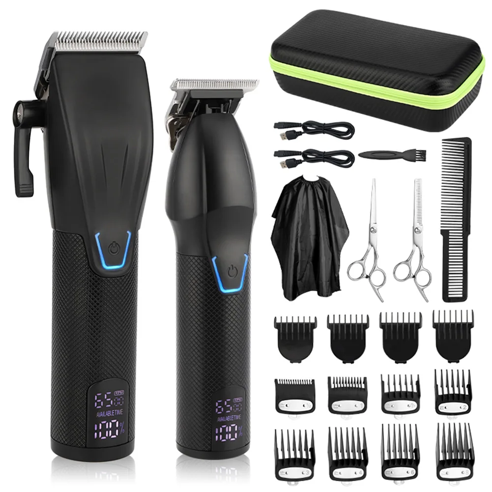 Hair Clippers For Men Professional Cordless Hair Clipper T-Blade Trimmer Kit With Guide Combs LED Display Hair Cutting Tool
Hair Clippers For Men Professional Cordless Hair Clipper T-Blade Trimmer Kit With Guide Combs LED Display Hair Cutting Tool