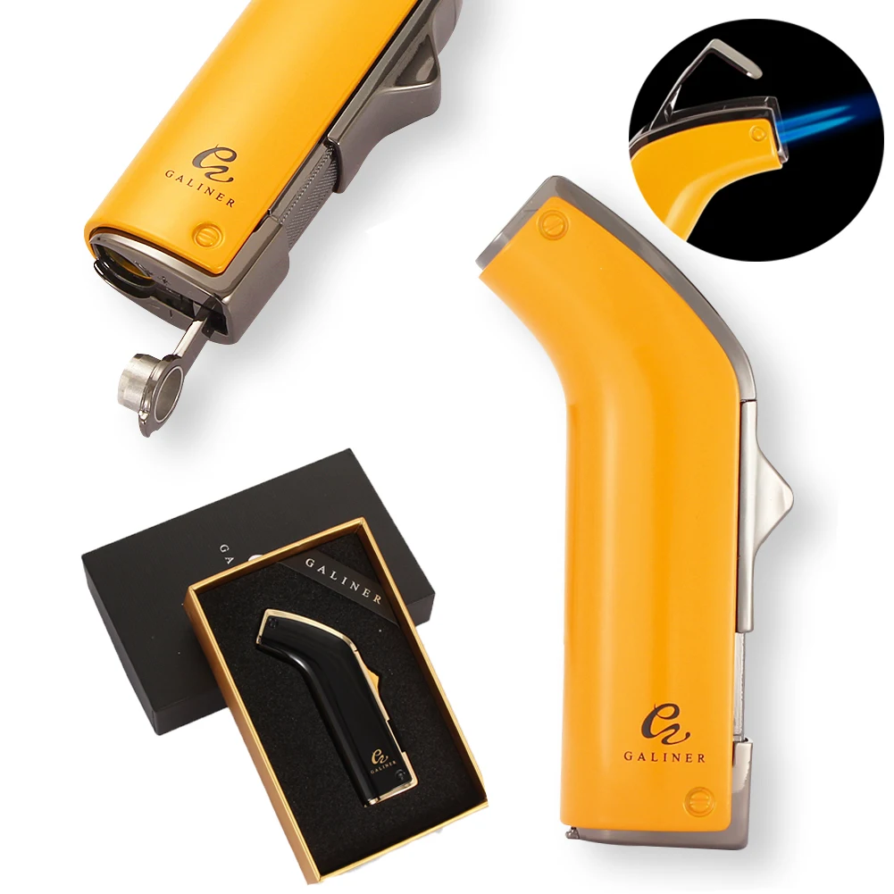 GALINER Cigar Lighter With Drill Charuto Punch Smoking Accessories Gadget Tool Torch Mechero Jet Gas Lighter Puro
GALINER Cigar Lighter With Drill Charuto Punch Smoking Accessories Gadget Tool Torch Mechero Jet Gas Lighter Puro