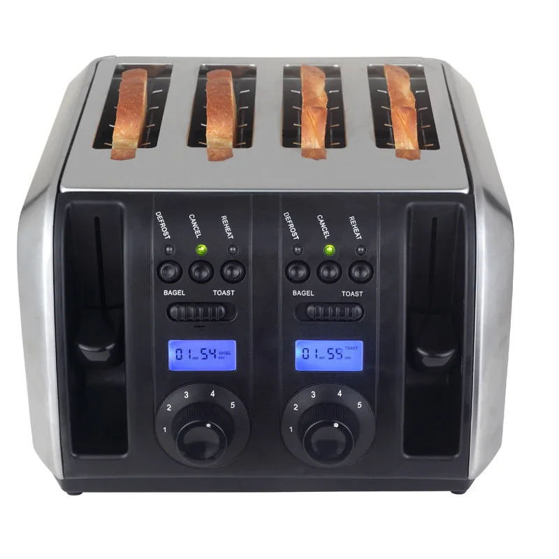 Stainless Steel Bread Baking Oven Machine Single/Double Bread Side Electric Toaster Automatic Breakfast Toast Sandwich Maker EB
Stainless Steel Bread Baking Oven Machine Single/Double Bread Side Electric Toaster Automatic Breakfast Toast Sandwich Maker EB