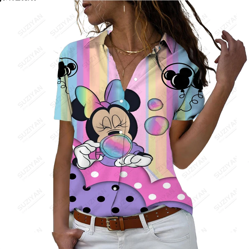 Summer Disney Women's Short Sleeve Shirt Elegant and Elegant Chiffon Shirt Fragmented 3D Printing Breathable Women's Cute Top
Summer Disney Women's Short Sleeve Shirt Elegant and Elegant Chiffon Shirt Fragmented 3D Printing Breathable Women's Cute Top