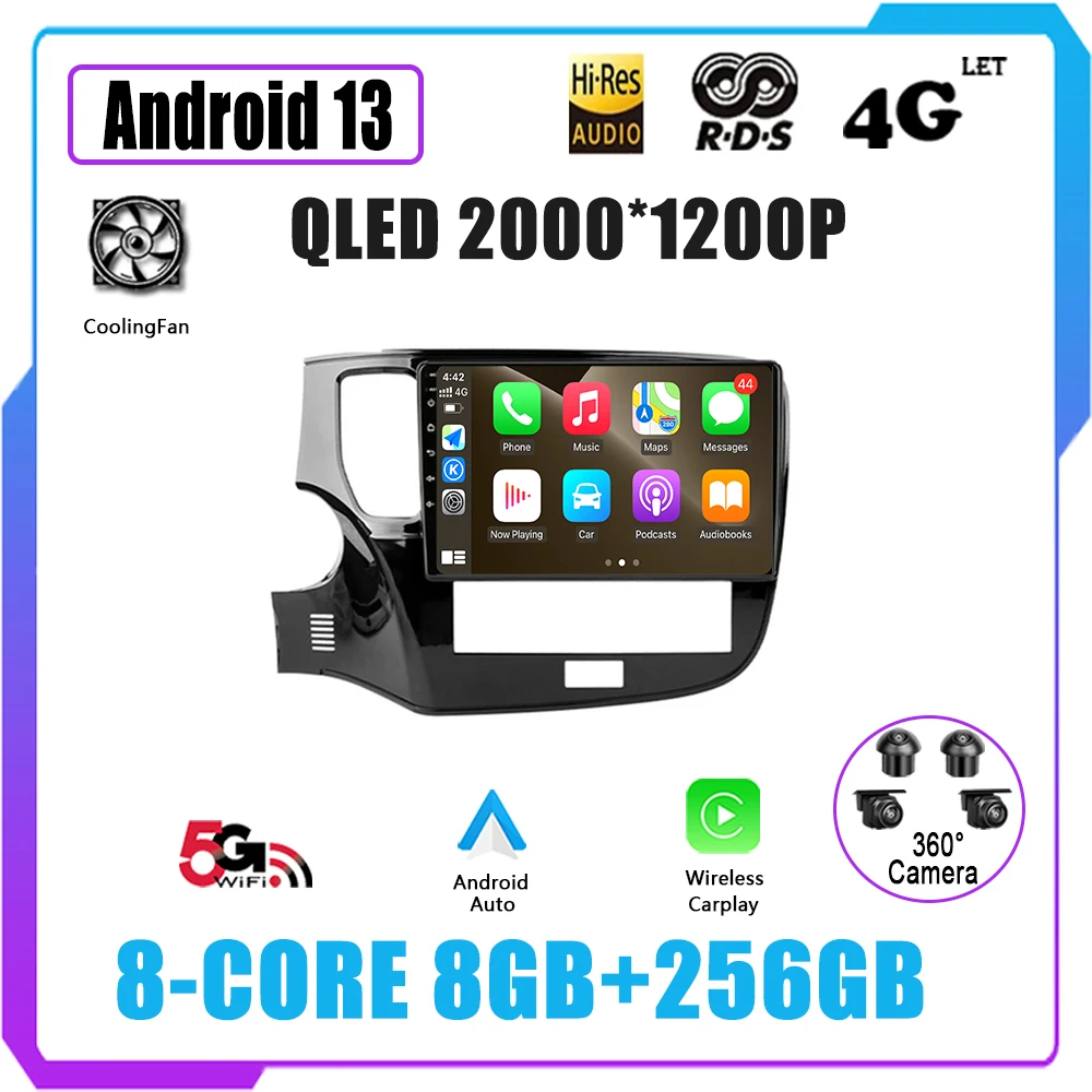 Android 13 For Mitsubishi Outlander 3 III GF0W GG0W 2018 - 2021 Car Radio Multimidia Video Player GPS Navigation Stereo 4G 2Din
Android 13 For Mitsubishi Outlander 3 III GF0W GG0W 2018 - 2021 Car Radio Multimidia Video Player GPS Navigation Stereo 4G 2Din