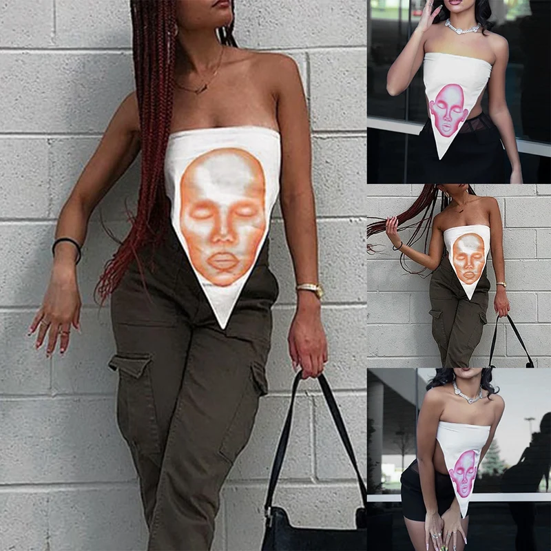 Hot Kf-Women Bandeau Print Wrapped Chest Summer Strapless Crop Top Women Tube Top Sleeveless Sexy Wrap Tops
Hot Kf-Women Bandeau Print Wrapped Chest Summer Strapless Crop Top Women Tube Top Sleeveless Sexy Wrap Tops