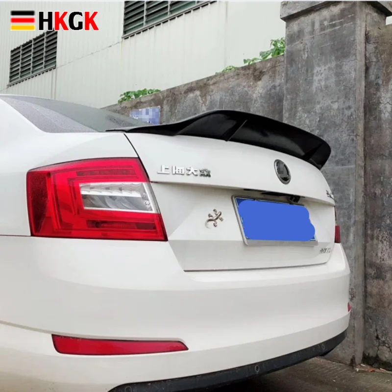 

car-styling R style luster Carbon Fiber/FRP Rear Trunk Spoiler Wing Fit For Skoda Octavia 2015 - 2017