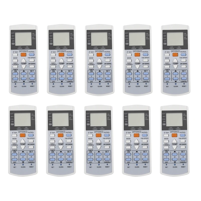 Пульт дистанционного управления 10X для кондиционера Panasonic ler A75C3407 A75C3623 A75C3625 KTSX003 A75C3297
Пульт дистанционного управления 10X для кондиционера Panasonic ler A75C3407 A75C3623 A75C3625 KTSX003 A75C3297
