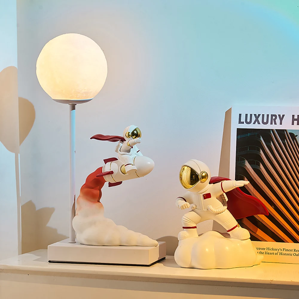 Nordic Home Decor Kawaii Accessories Creative Astronaut Figurines Resin Crafts LED Lamp Children's Room Docer Birthday Gifts
Nordic Home Decor Kawaii Accessories Creative Astronaut Figurines Resin Crafts LED Lamp Children's Room Docer Birthday Gifts