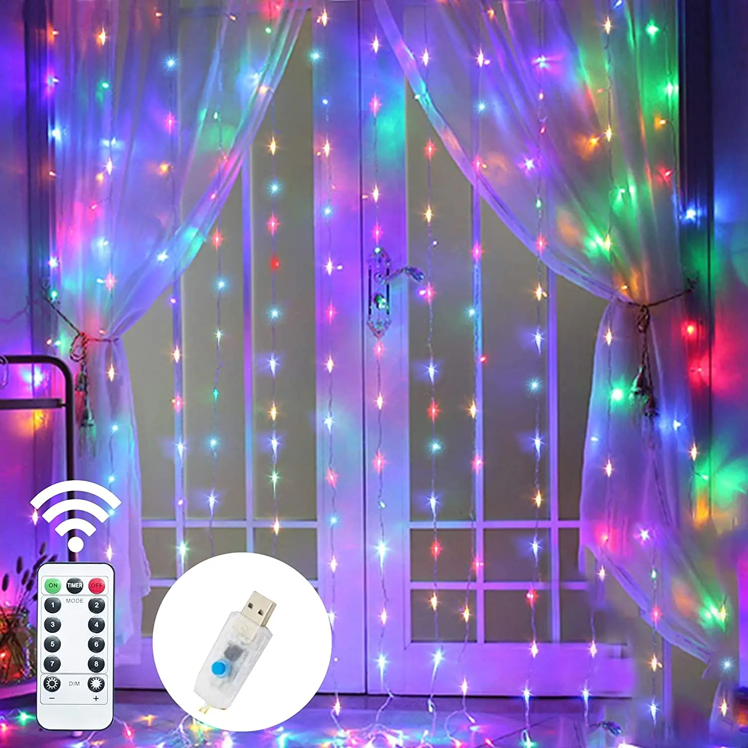 3M USB Window Curtain Lights Remote Control Fairy Lights 8 Modes Garland for Bar Wedding Party Holidays Bedroom Decoration
3M USB Window Curtain Lights Remote Control Fairy Lights 8 Modes Garland for Bar Wedding Party Holidays Bedroom Decoration
