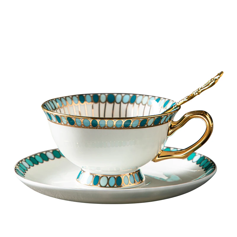 

Кофейная чашка из костяного фарфора, Европейский Высококачественный Изысканный Роскошный керамический домашний Английский чайный сервиз