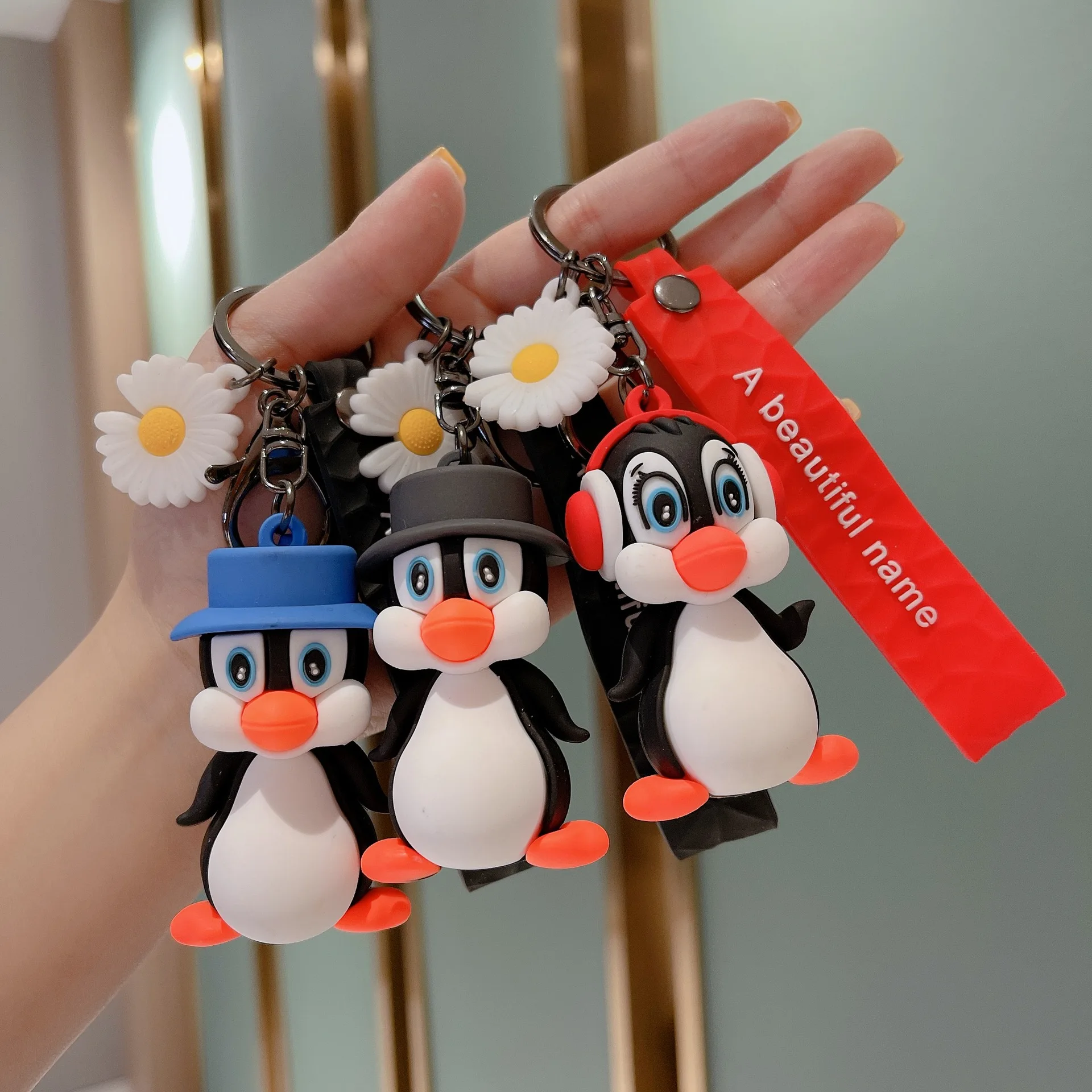 Cartoon Penguin Keychain Cute Animal Doll Keyring Accessories Student Bag Pendant Couple Car Key Chain Jewelry
Cartoon Penguin Keychain Cute Animal Doll Keyring Accessories Student Bag Pendant Couple Car Key Chain Jewelry