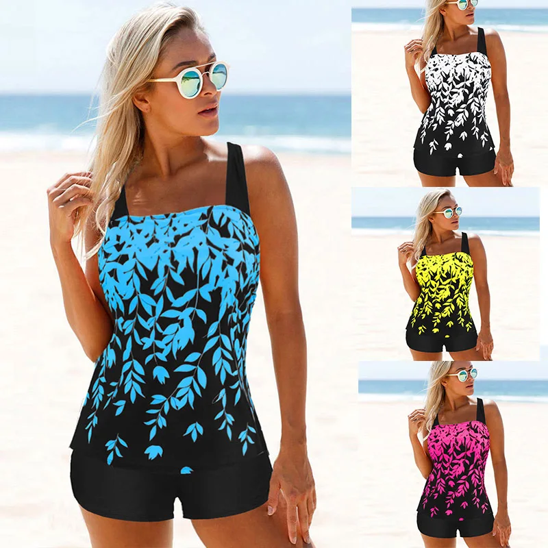 Women Large Size Swimwear Floral Printed Tankini Fashion Sexy Swimwear Swimsuit With Shorts Two Piece Bathing Suit
Women Large Size Swimwear Floral Printed Tankini Fashion Sexy Swimwear Swimsuit With Shorts Two Piece Bathing Suit