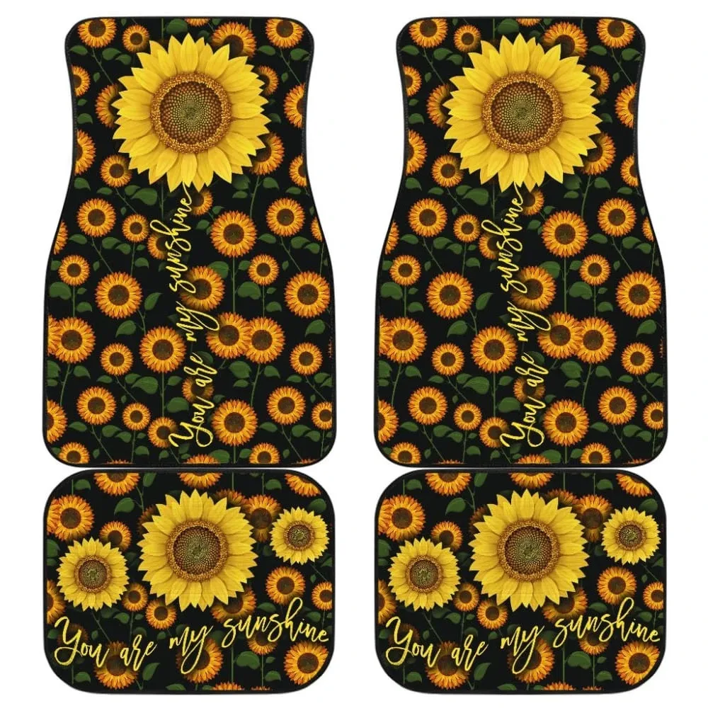 Sunflower Printed Washable Car Protector Universal Floor Mats for Cars Full Set Front and Back Carpet Rug Durable
Sunflower Printed Washable Car Protector Universal Floor Mats for Cars Full Set Front and Back Carpet Rug Durable
