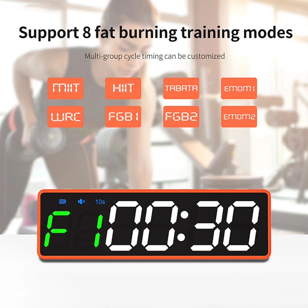 1pc Magnetic Digital Display Sports Gym Timer Rechargeable Fitness Workout Clock Multi-Scenes Led Timer Home Gym Fitness Gears
1pc Magnetic Digital Display Sports Gym Timer Rechargeable Fitness Workout Clock Multi-Scenes Led Timer Home Gym Fitness Gears