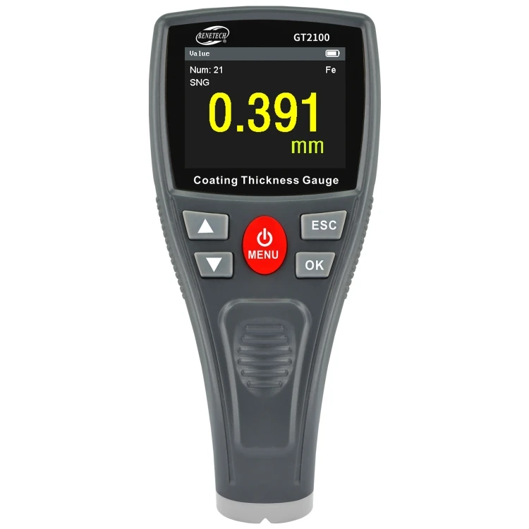 BENETECH GT2100 Digital Anemometer Coating Thickness Gauge Paint Thickness Tester Meter
BENETECH GT2100 Digital Anemometer Coating Thickness Gauge Paint Thickness Tester Meter