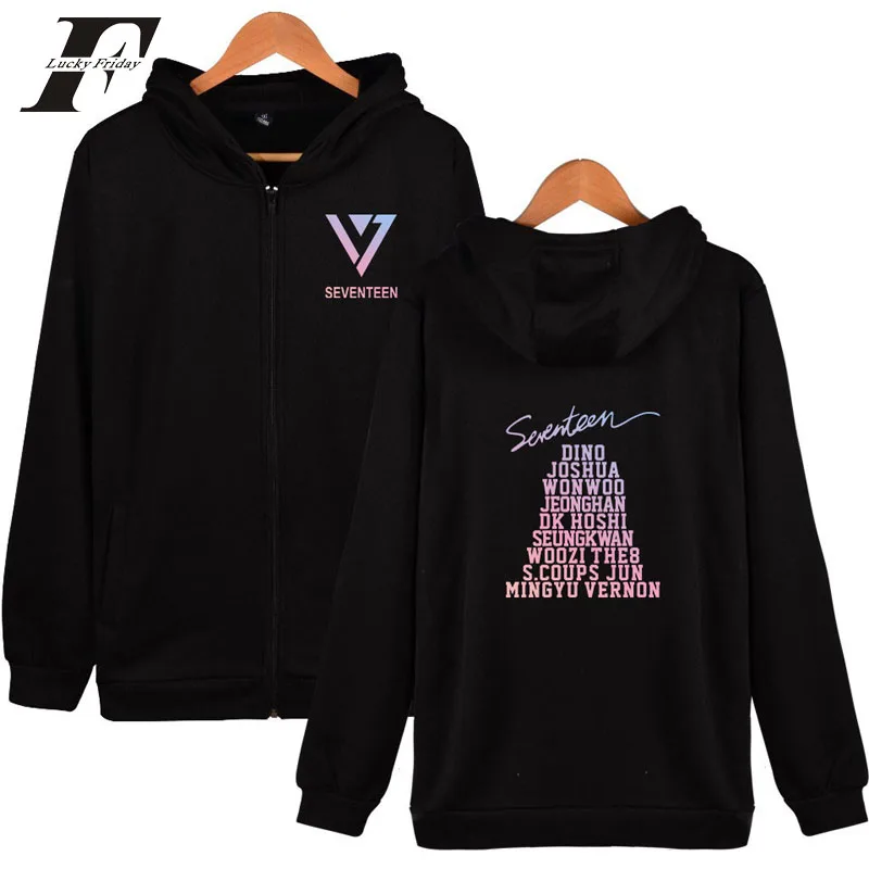 LUCKYFRIDAYF 2018 SEVENTEEN cotton Zipper Hoodies sweatshirts Hooded Sweatshirt Unisex Hoodie Number Print Clothing
LUCKYFRIDAYF 2018 SEVENTEEN cotton Zipper Hoodies sweatshirts Hooded Sweatshirt Unisex Hoodie Number Print Clothing