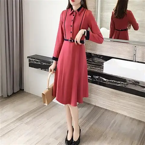 2023 New Autumn Winter Korean Women Elegant Fashion Midi Dress Office Lady Solid Long Sleeve A Line Vestdios Clothes D238
2023 New Autumn Winter Korean Women Elegant Fashion Midi Dress Office Lady Solid Long Sleeve A Line Vestdios Clothes D238