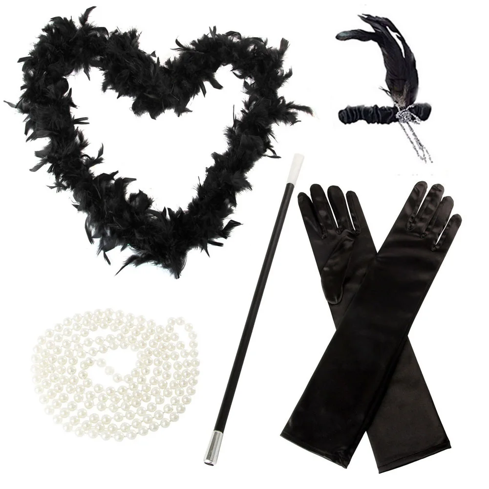 Newest 5 Pcs/Set Flapper Girl Fancy Dress Accessories Hen Party Charleston Gangster Gatsby Costume Kit47
Newest 5 Pcs/Set Flapper Girl Fancy Dress Accessories Hen Party Charleston Gangster Gatsby Costume Kit47