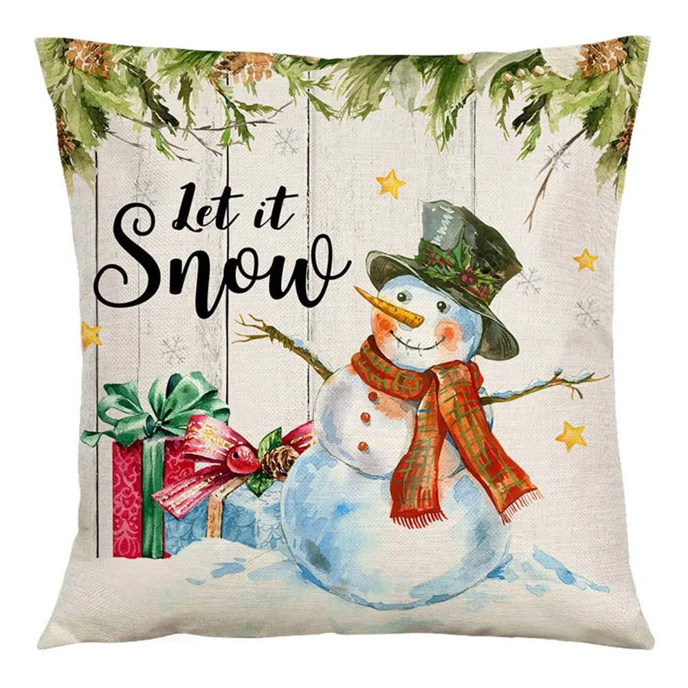 45cm Christmas Pillow Case Linen Cotton Cushion Cover For Home Car Chair Sofa Throw Waist Pillow Cover Bedroom Xmas Decor 2023
45cm Christmas Pillow Case Linen Cotton Cushion Cover For Home Car Chair Sofa Throw Waist Pillow Cover Bedroom Xmas Decor 2023