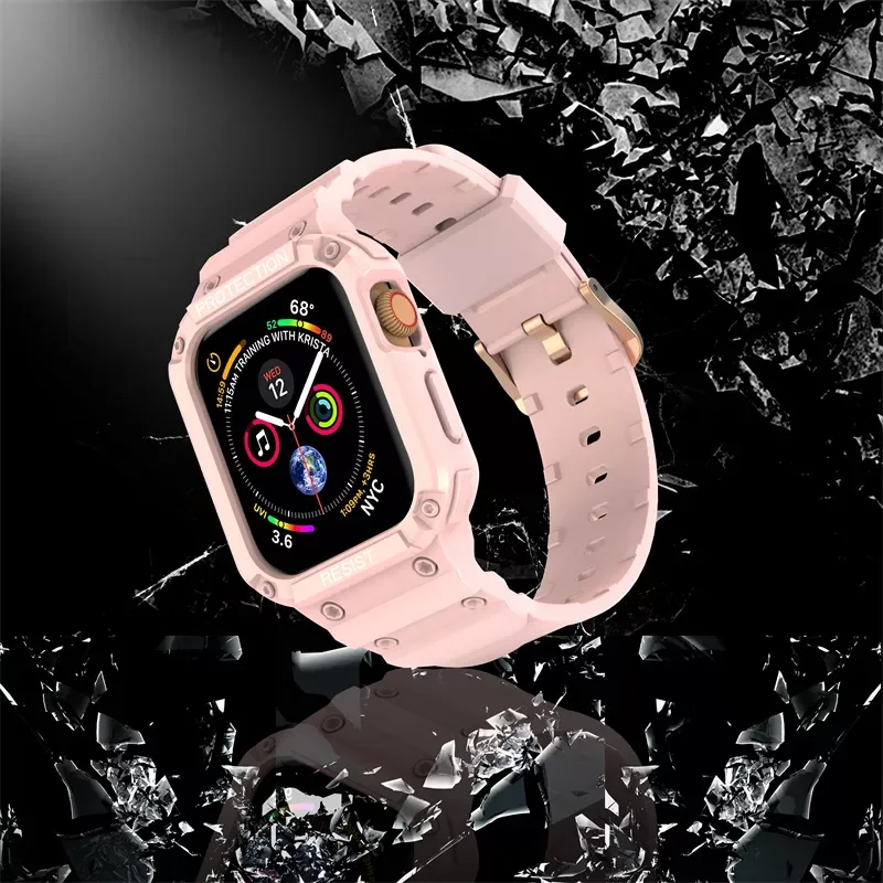 Trend Silicone Pports Strap For Apple Watch Band Series 7 6 5 4 3 SE For iWatch 41mm 45mm 44mm 42mm 38mm 40mm Watchband Bracelet
Trend Silicone Pports Strap For Apple Watch Band Series 7 6 5 4 3 SE For iWatch 41mm 45mm 44mm 42mm 38mm 40mm Watchband Bracelet