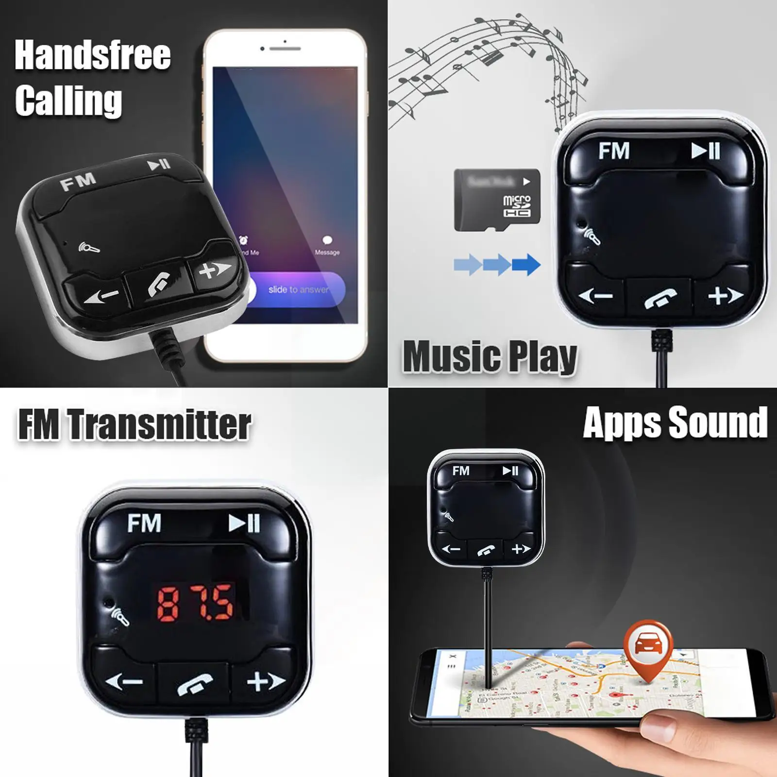 FM модулятор передатчик Bluetooth Автомобильный MP3-плеер AUX адаптер приемник 5,0 комплект BT двойное зарядное устройство аудио USB Громкая связь K9K8
FM модулятор передатчик Bluetooth Автомобильный MP3-плеер AUX адаптер приемник 5,0 комплект BT двойное зарядное устройство аудио USB Громкая связь K9K8
